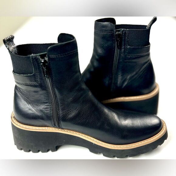 Vaneli  Mariel Black Napa Leather Ankle Boots - Picture 4 of 13